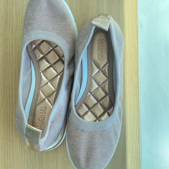 Michael Kors rose gold ballet flats - Picture 3 of 4